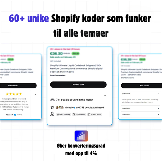 Shopify Liquid Kodebok PRO