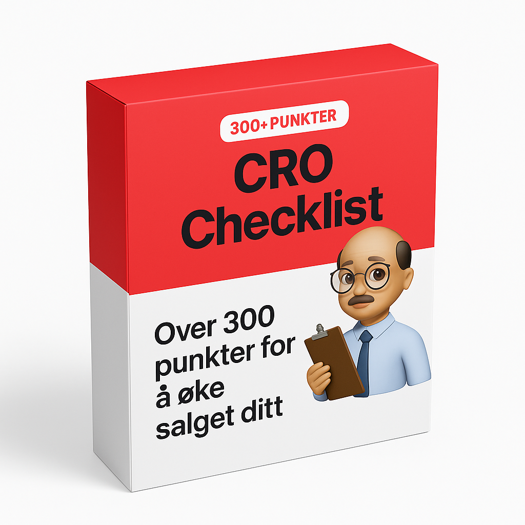 CRO Nettside Sjekkliste (Hvordan Få Mer Salg)