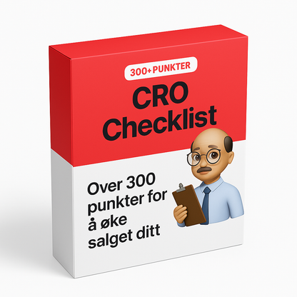 CRO Nettside Sjekkliste (Hvordan Få Mer Salg)